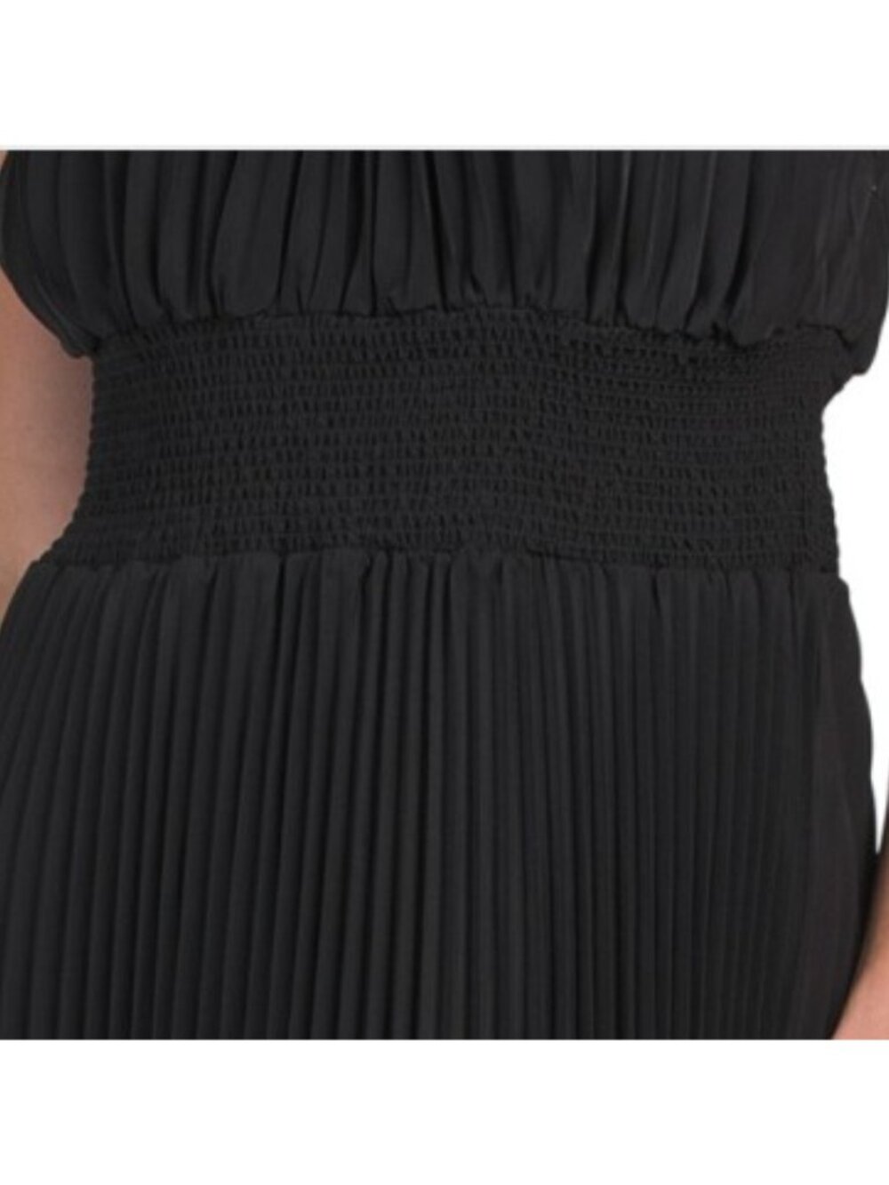 OLEG CASSINI Pleated Midi Dress - Picture 4 of 5